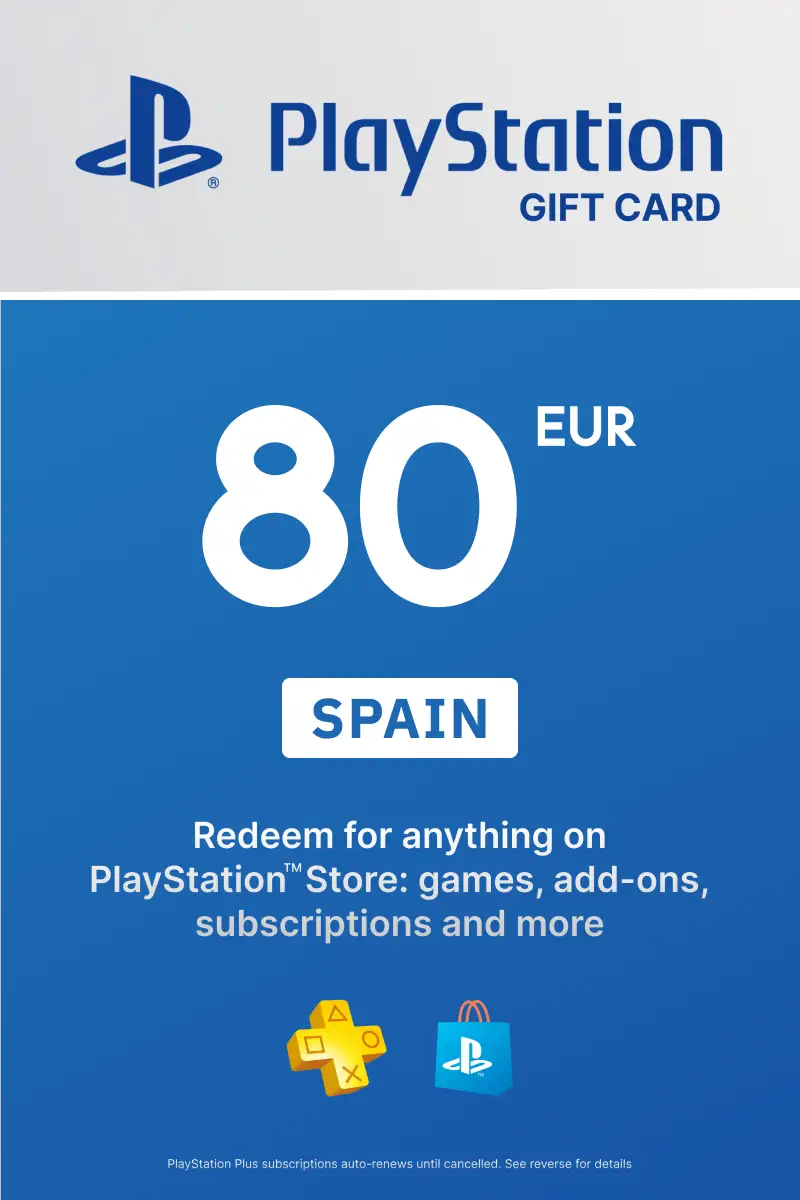PlayStation Store 80 EUR Gift Card (Spain) - Digital Key