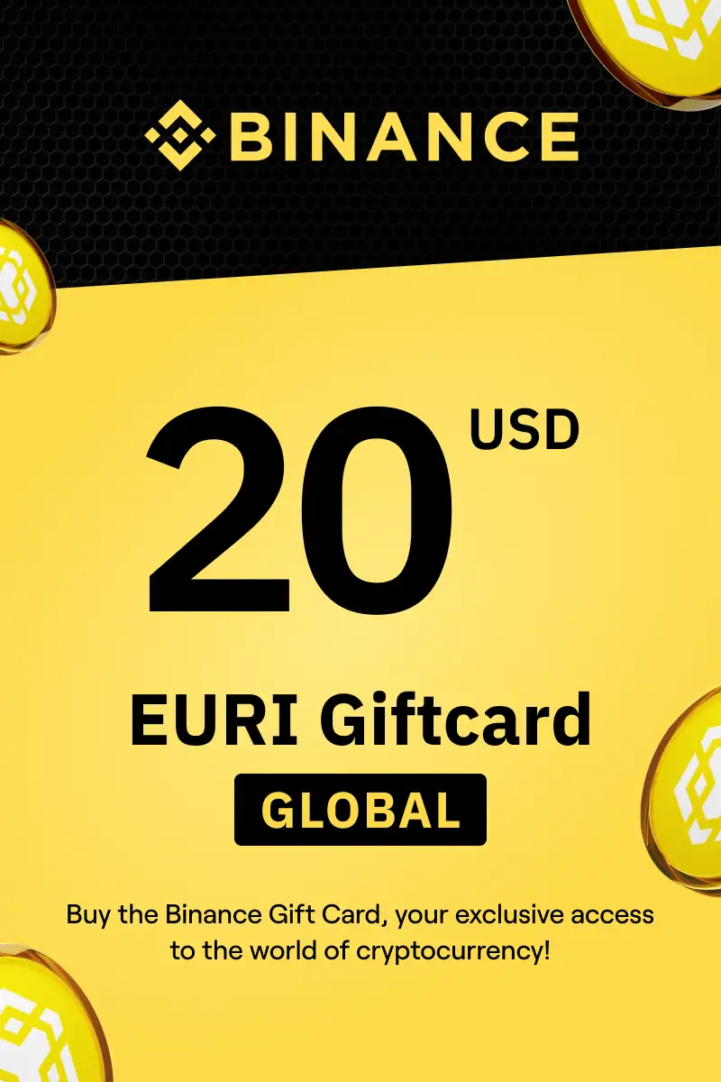Binance (EURI) 20 USD Gift Card (Global) - Digital Key