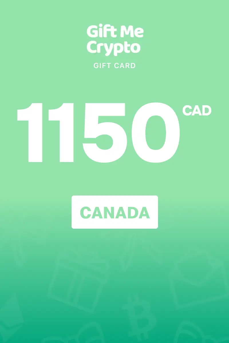 Gift Me Crypto 1150 CAD Gift Card (Canada) - Digital Key