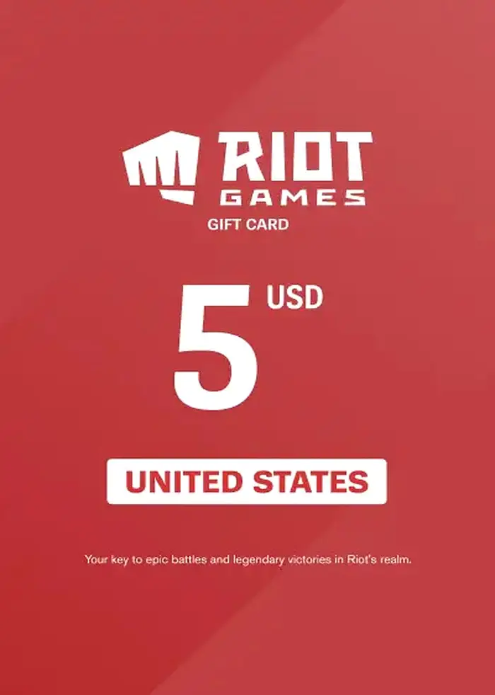 Riot Access 5 USD Gift Card (United States) - Digital Key