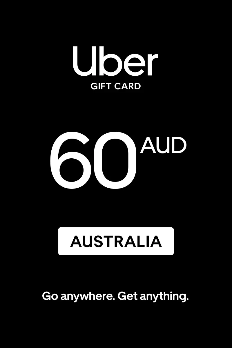 Uber 60 AUD Gift Card (Australia) - Digital Key