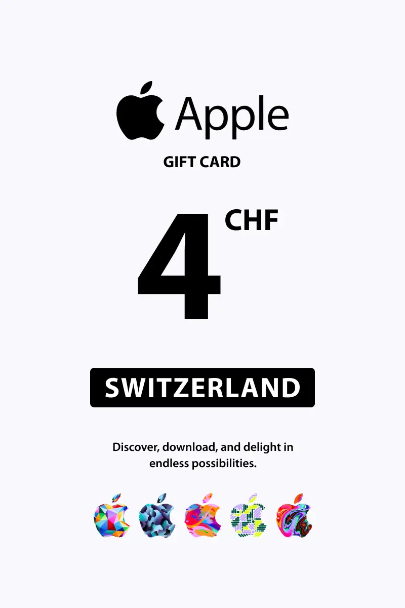 Apple 4 CHF Gift Card (Switzerland) - Digital Key