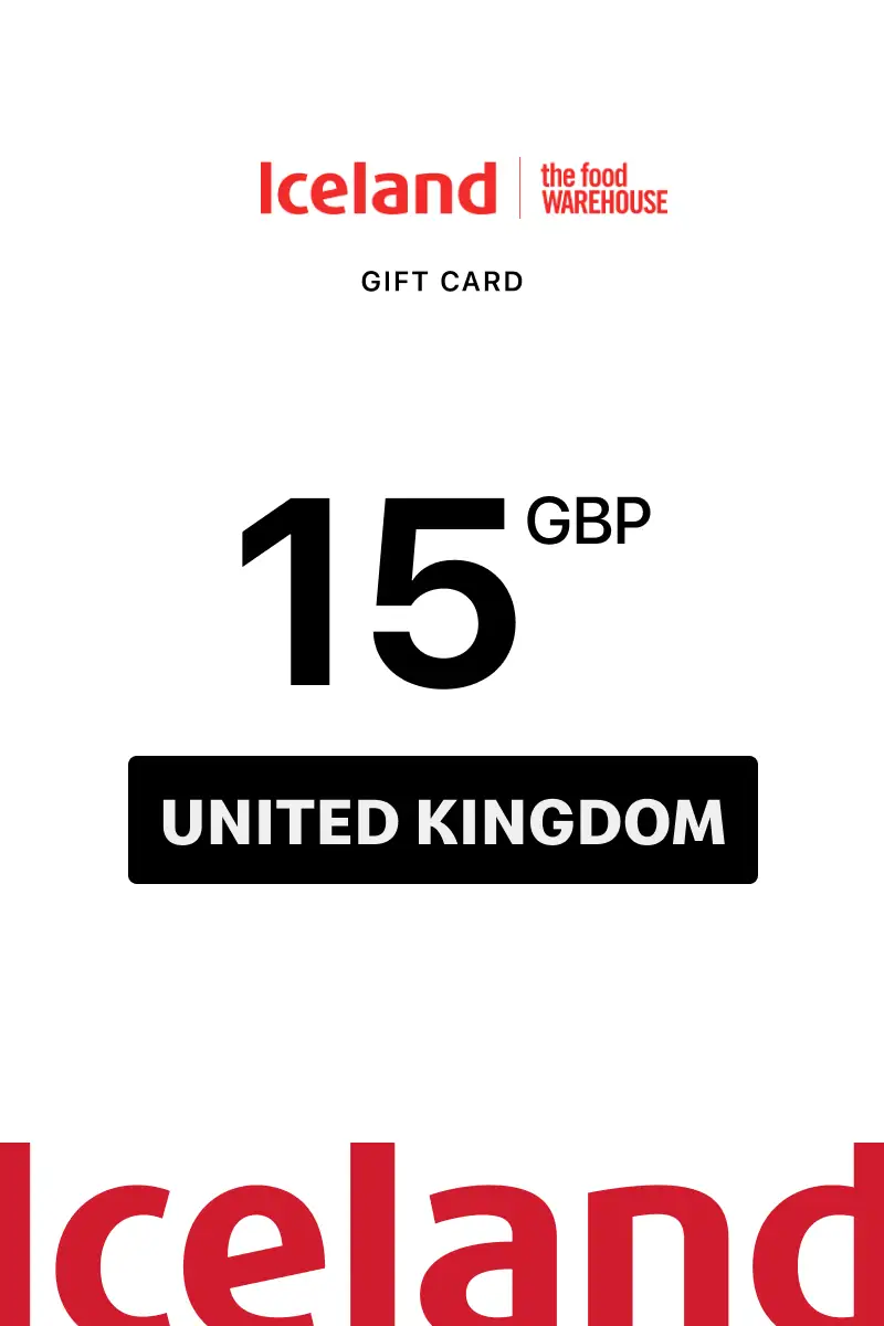 Iceland 15 GBP Gift Card (United Kingdom) - Digital Key