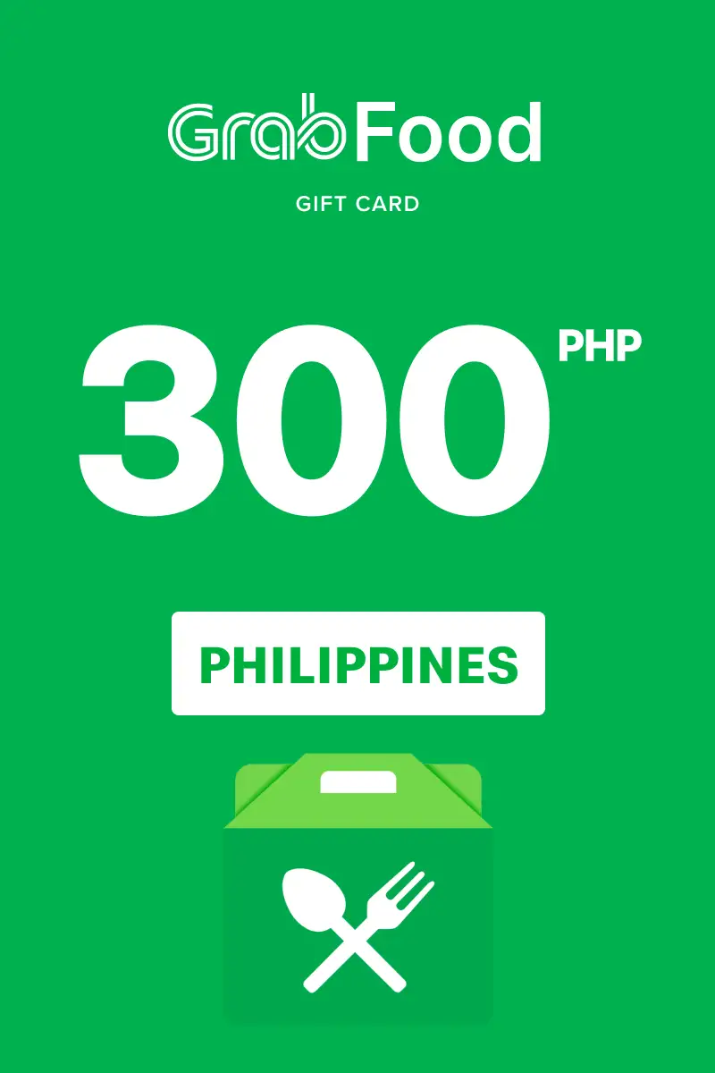 Grab Food 300 PHP Gift Card (Philippines) - Digital Key