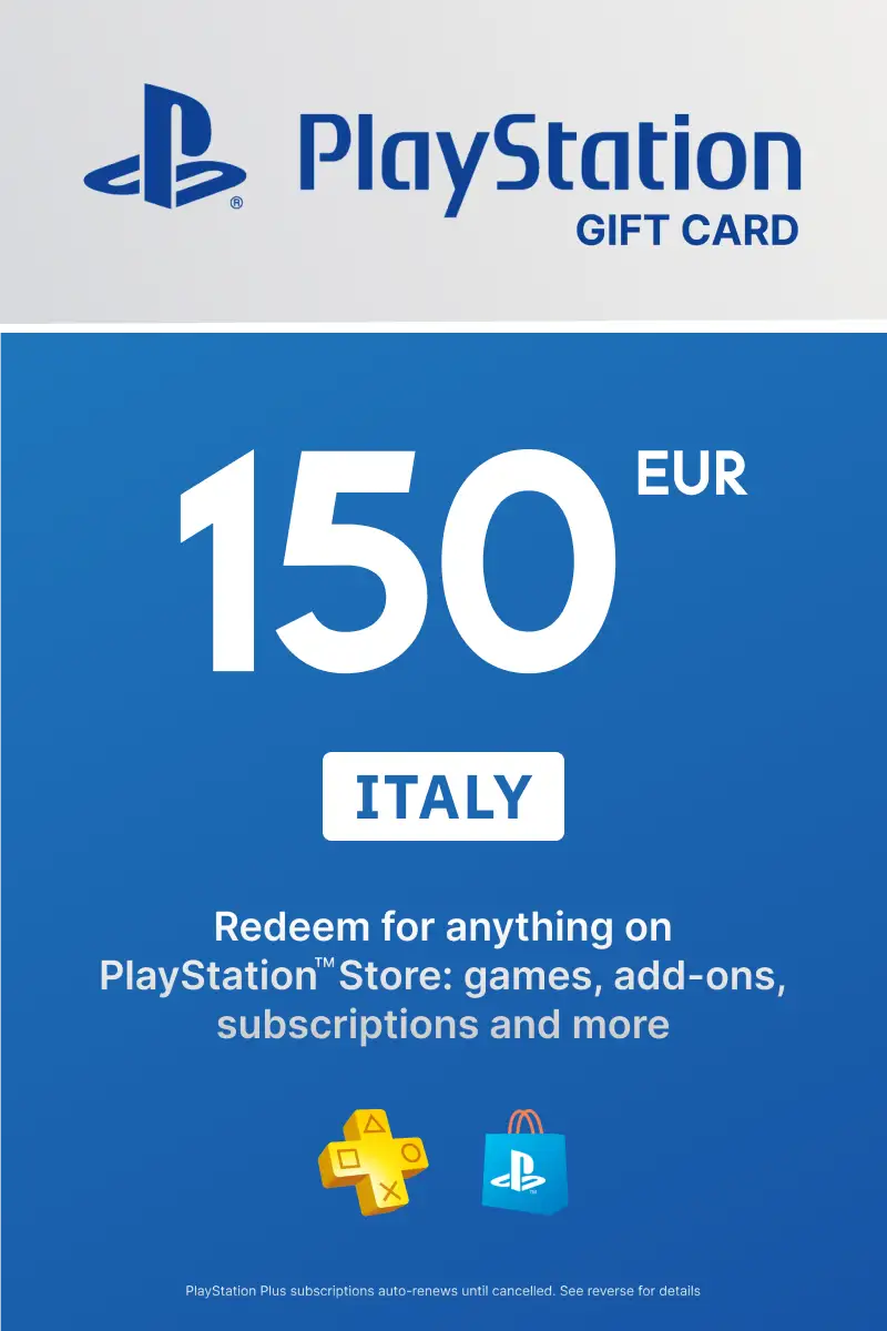 PlayStation Store 150 EUR Gift Card (Italy) - Digital Key
