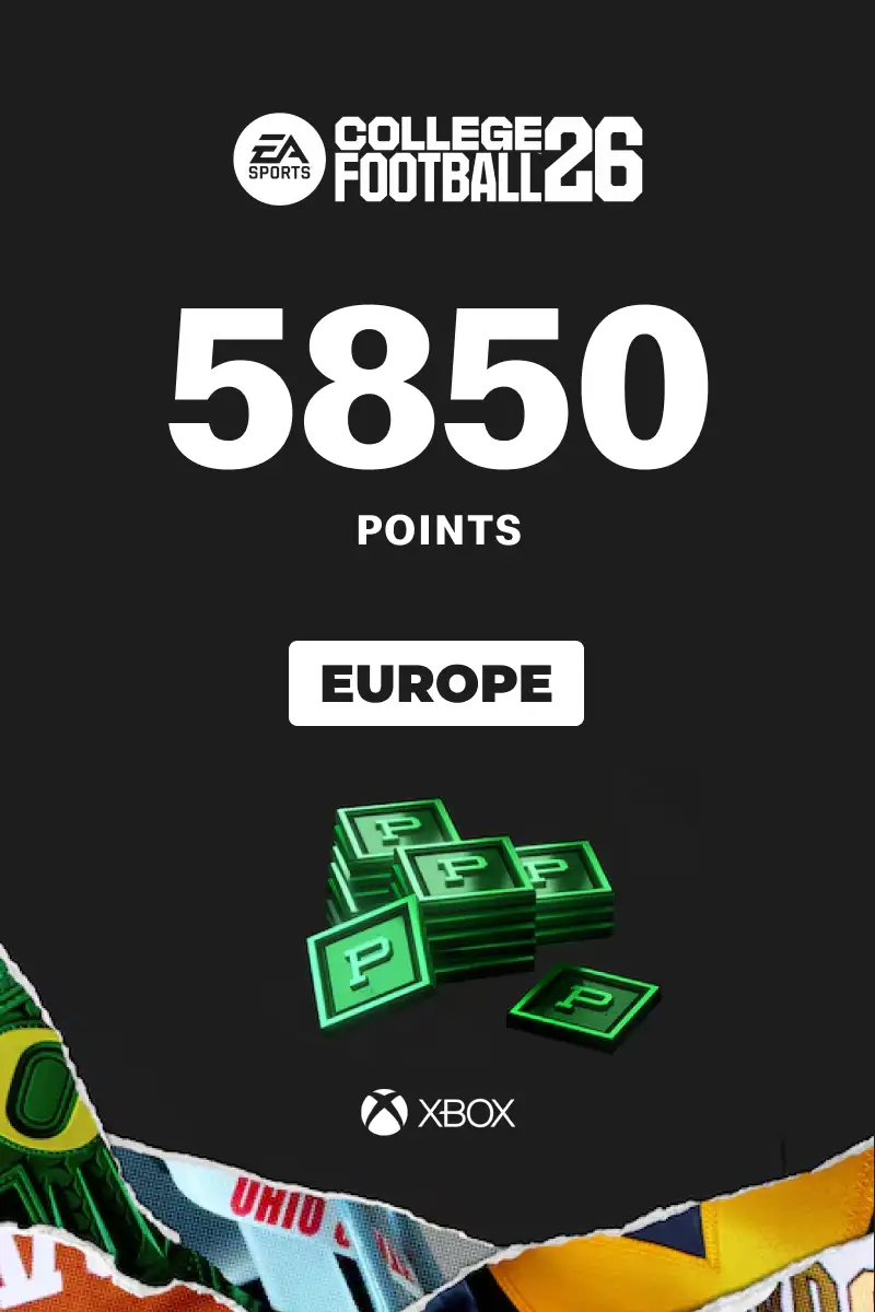 College Football 26 - 5850 Points (Europe) (Xbox Series X|S) - Xbox Live - Digital Key