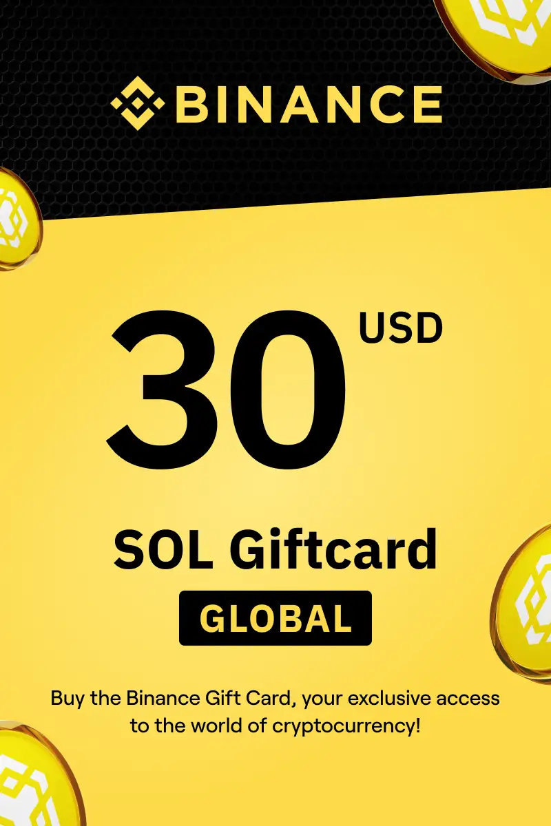 Binance (SOL) 30 USD Gift Card (Global) - Digital Key