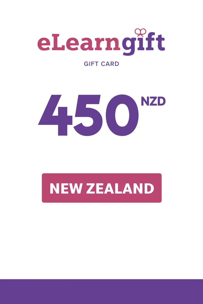 eLearnGift 450 NZD Gift Card (New Zealand) - Digital Key