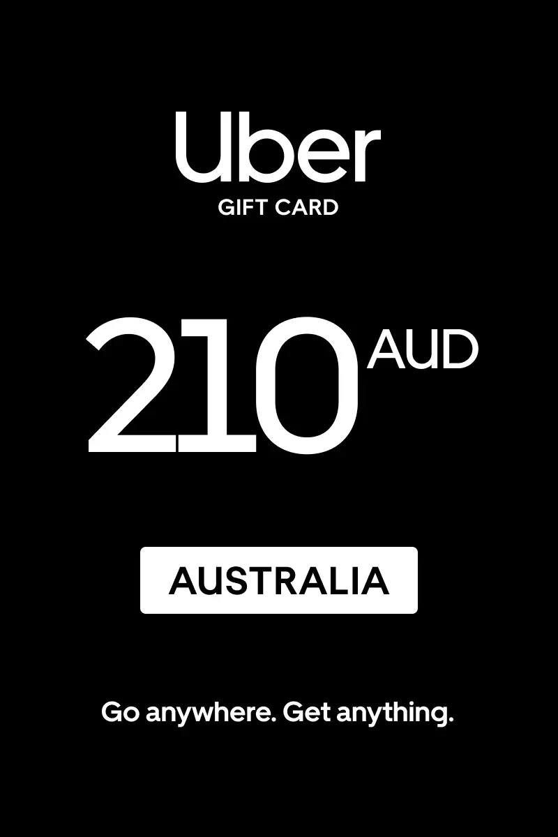Uber 210 AUD Gift Card (Australia) - Digital Key